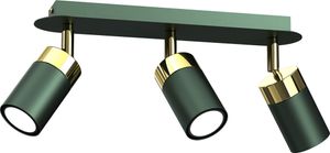 Deckenleuchte Joker Grün/Gold 3Xgu10 Deckenlampe Deckenspots