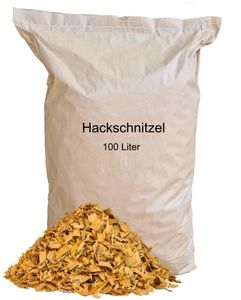 Hackschnitzel 100 L getrocknete Holzhackschnitzel als Gartendeko Mulch