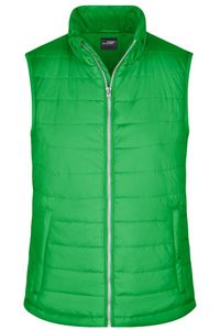 Ladies' Padded Vest Leichte, wattierte Steppweste green, Gr. XL