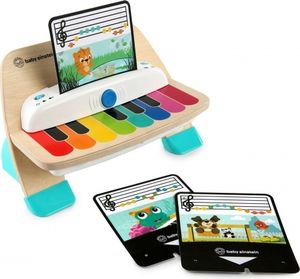 Baby Einstein Hape Magic Touch Piano Musikspielzeug Klavier aus Holz, mit 3 Notenblättern und 6 Liedern, ab 6 Monaten