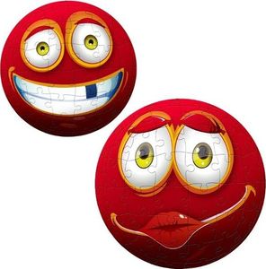 TREFL 3D Puzzle Faceball Red Face 96 elementów