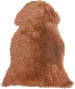 BELIANI Schaffell Hellbraun Natürliches Leder Unregelmäßige Form Elegantes Design 65 x 110 cm