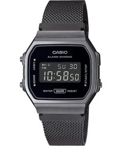 Casio Retro Uhr A168WEMB-1BEF Milanaise Armband Armbanduhr