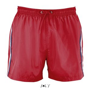 Herren Sunrise Swimshorts - 'Pongee Polyester - Farbe: Red - Größe: L