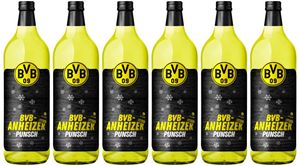 Borussia Dortmund BVB Punch „Anheizer“ Glühwein 6 Flaschen x 1Liter