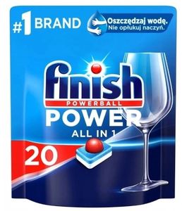 Finish Power All in 1 tabletki do zmywarki kostki fresh regular 20 szt