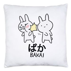 Baka Anime Kissen Inkl Füllung Lustiges Baka Hasen Ohrfeige Rabbit Otaku Manga