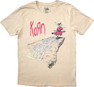 Korn - "Follow The Leader Hopscotch" T-Shirt für Herren/Damen Uni RO12053 (M) (Sand)