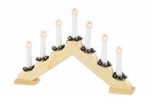 Leuchter Fenster Holzleuchter Pyramide Kerzenleuchter Kerzenständer elektrisch