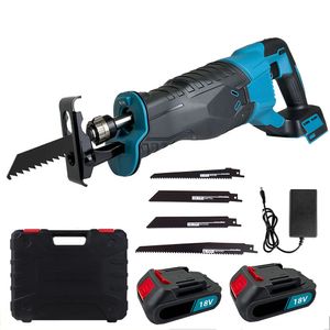 Akku-Säbelsäge, 18V Säbelsäge Akku, 32mm Hublänge, Elektrisch Reciprosäge mit 4 Sägeblätter und 2 Akku, Ladegerät Akku-Säbelsäge, 18V Säbelsäge Akku, 32mm Hublänge, Elektrisch Reciprosäge mit 4 Sägeblätter und 2 Akku, Ladegerät