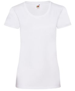 Damen T-Shirt Lady-Fit Valueweight T - Weiß, XL