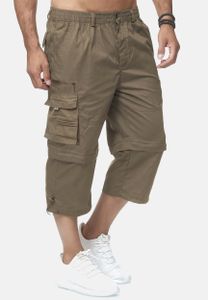 Leichte 3/4 Cargo Shorts Kürzbare Bermuda Freizeit Capri Hose |