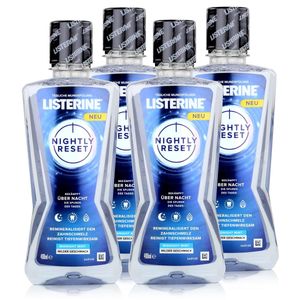Listerine Nightly Reset 400ml - Langanhaltender frischer Atem (4er Pack)