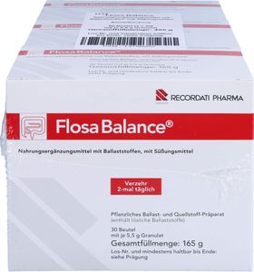 Flosa Balance granule rostlinná vláknina a přípravek na bobtnání, 90 ks. Sáček