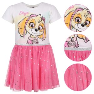 Paw Patrol Skye rosa-weißes Tüllkleid mit kurzen Ärmeln 8 Jahre