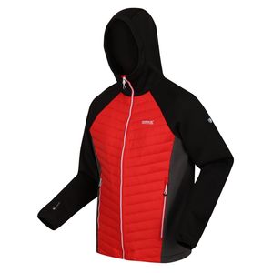 Regatta Hybrid Softshelljacke Herren Andreson VII, Größe:XXL, Farbe:schwarz-rot