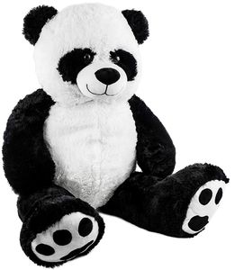 BRUBAKER XXL Panda 100 cm velké plyšové zvíře plyšový medvěd