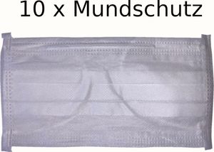 10 x Mundschutz Atemschutzmaske Hygienemaske Atemschutz Schutz Maske 2-lagig