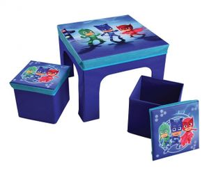 Disney PJ Masken Klapptisch mit blauen Stühlen, Farbe:blau