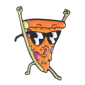 Lustige Cartoon Pizza Emaille Brosche Pin Tasche Hemd Kragen Revers Abzeichen Schmuck Geschenk-1#