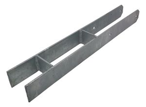 6 Stück H-Anker Pfostenträger feuerverzinkt 71 mm x 600 mm H-Träger Pfostenanker