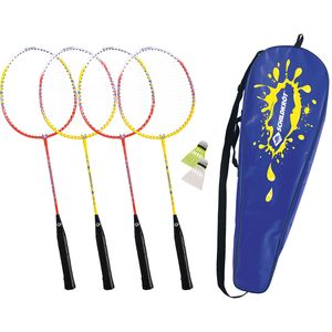 SK Badminton Set 4-PLAYER in Tragetasche blue