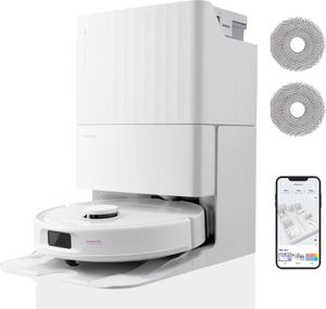 roborock Qrevo S staubsauger roboter 7000Pa, Multifunktions-Dockingstation,  warmlufttrocknung,  zusätzlich 2 Wischmops, Roboterstaubsauger-Set(Weiß)
