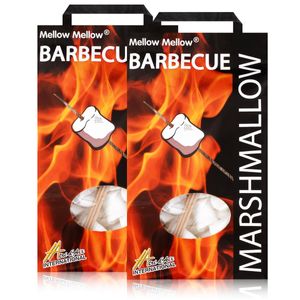 Mellow Mellow Marshmallow Barbecue Bag 500g - Inklusive drei Spieße (2er Pack)