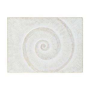 Wanddekoration DKD Home Decor Holz MDF Spiralen (120 x 3.5 x 90 cm)