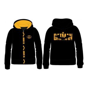 Batman Sweatshirt / leichte Jacke mit Reißverschluss, Kapuze, Logo und Schriftzug, Größe 104