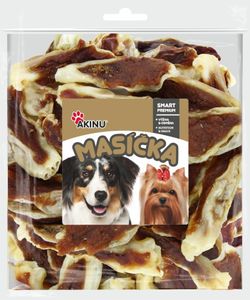 Akinu MASÍČKA Králičí ouška s kuřecím pamlsek pro psy 200 g Akinu MASÍČKA Králičí ouška s kuřecím pamlsek pro psy 200 g