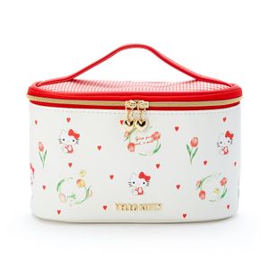 Cartoon Hello Kitty Druck Makeup Tasche tragbare Aufbewahrungsbox Mädchen Grosse Kapazität Kosmetiktasche
