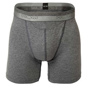 HOM Herren Long Boxer Brief - HO1, Shorts, Unterwäsche, einfarbig Grau XL