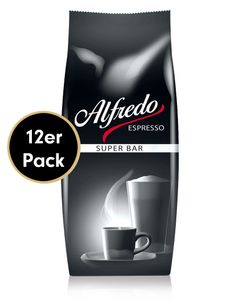 Kaffee-Sparpaket SUPER-BAR von Alfredo Espresso, 12x1000g Bohnen