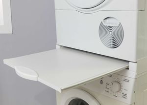 Roller Verbindungsrahmen mit Ablage für Waschmaschine Trockner 60x60 cm Weiß