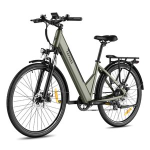 FAFREES F28 Pro 27.5'' Step-through City E-Bike 25 Km/h 250W Motor 36V 14.5Ah Vstavaná odnímateľná batéria, 7-rýchlostná prevodovka Shimano