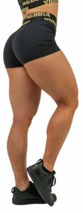 Nebbia Compression High Waist Shorts INTENSE Leg Day Black/Gold L Fitness Hose