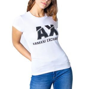 ARMANI EXCHANGE T-shirt Damen Baumwolle Weiß GR39140 - Größe: XL
