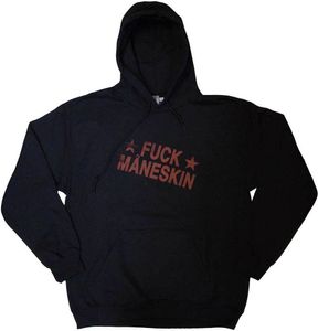 Maneskin - Mikina s kapucňou "Fuck Maneskin" pre mužov/dámy Uni RO10644 (S) (Black)
