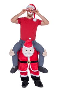 Huckepack Kostüm - Mann auf Weihnachtsmann - Wilbers Gr. M/L - Hucke Pack