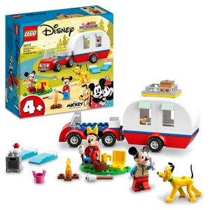 LEGO 10777 Disney Mickys und Minnies Campingausflug, Wohnmobil mit Disney Figuren: Minnie, Micky Maus und Pluto Hund, für Kinder ab 4 Jahren
