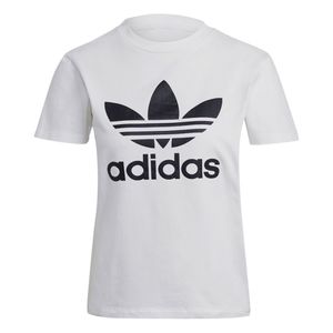 ADIDAS T-shirt Damen Baumwolle Weiß GR48156 - Größe: 42