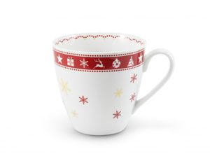 Świąteczna porcelana, kubek, 0,30 l, czeska porcelana, Leander