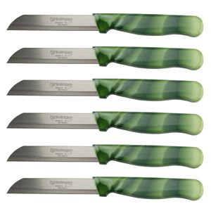 SOLINGEN Messer Allzweckmesser Grün Marmor Obstmesser Schälmesser Sehr scharf, Stückzahl:200 Stück