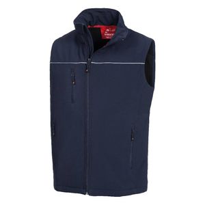 NITRAS Motion TEX Light Softshell-Arbeitsweste - Leichte Herren-Softshellweste Marineblau XL