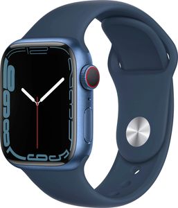 Apple Watch 7 4G 45mm hliníkový sportovní řemínek Abyss Blue MKJT3 NOVINKA