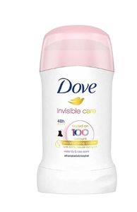 Dove Invisible Care Deo-Stick Blumige Note, 40 ml. Schützt zuverlässig vor Achselnässe und sorgt für einen langanhaltenden, frischen Duft. Geeignet für empfindliche Haut.