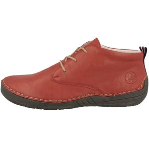 Rieker Damen Stiefeletten Boots Schnürung 52522, Größe:39 EU, Farbe:Rot