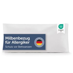 Blumtal Kopfkissen Milbenbezug für Allergiker - Kissenbezug 40x80 cm - Milbenschutz Encasing, waschbar, 1er Set