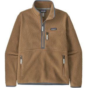 Patagonia Womens Retro Pile Fleece Marsupial - kuscheliger Webpelz-Fleecepullover Damen nest brown / nouveau green 42 / L